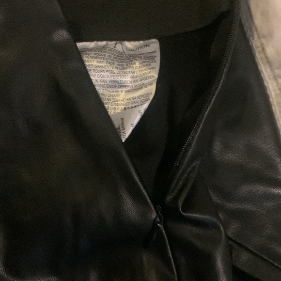 Zara women’s NWT Vegan Faux Leather Leggings pants black NWOT - Picture 9 of 9